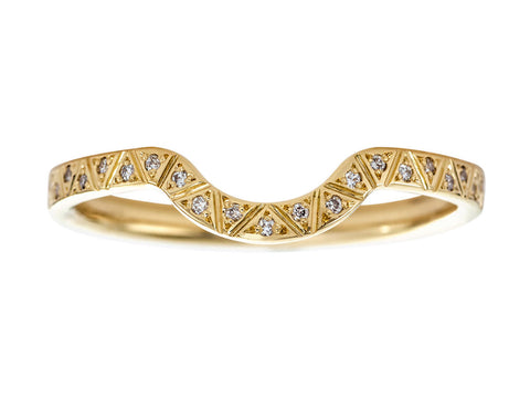 Rose Cut Diamond Wedding Band