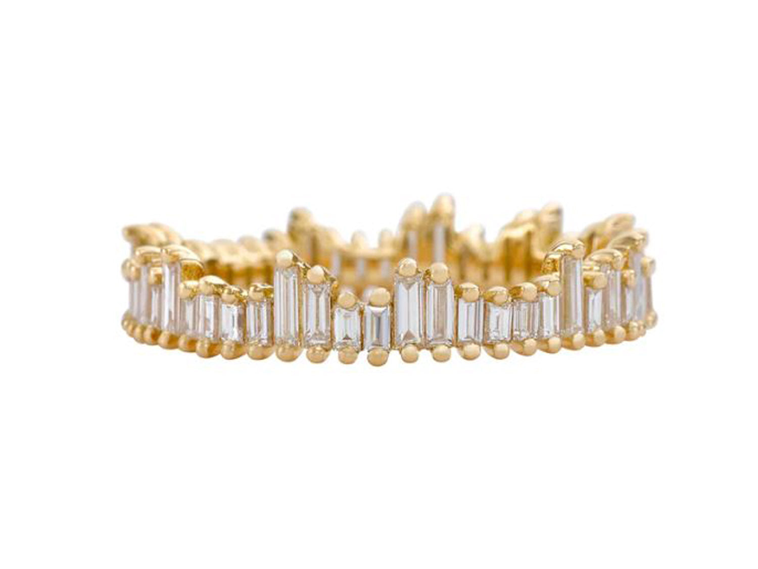 Cityscape 1/2 Eternity Baguette Diamond Wedding Band