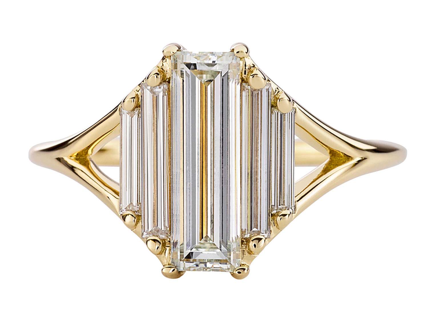 Baguette Diamond Symmetry Engagement Ring