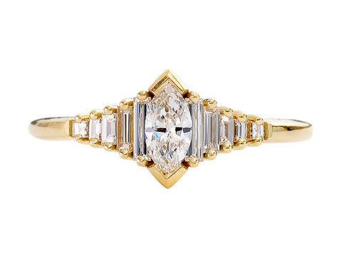 Pear Diamond Solitaire Engagement Ring