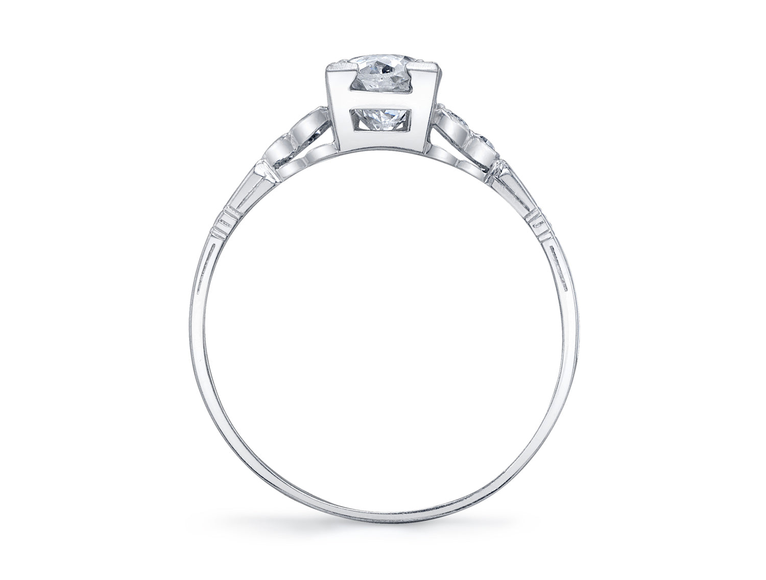 Antique Art Deco Cushion Diamond Ring (circa 1920's)
