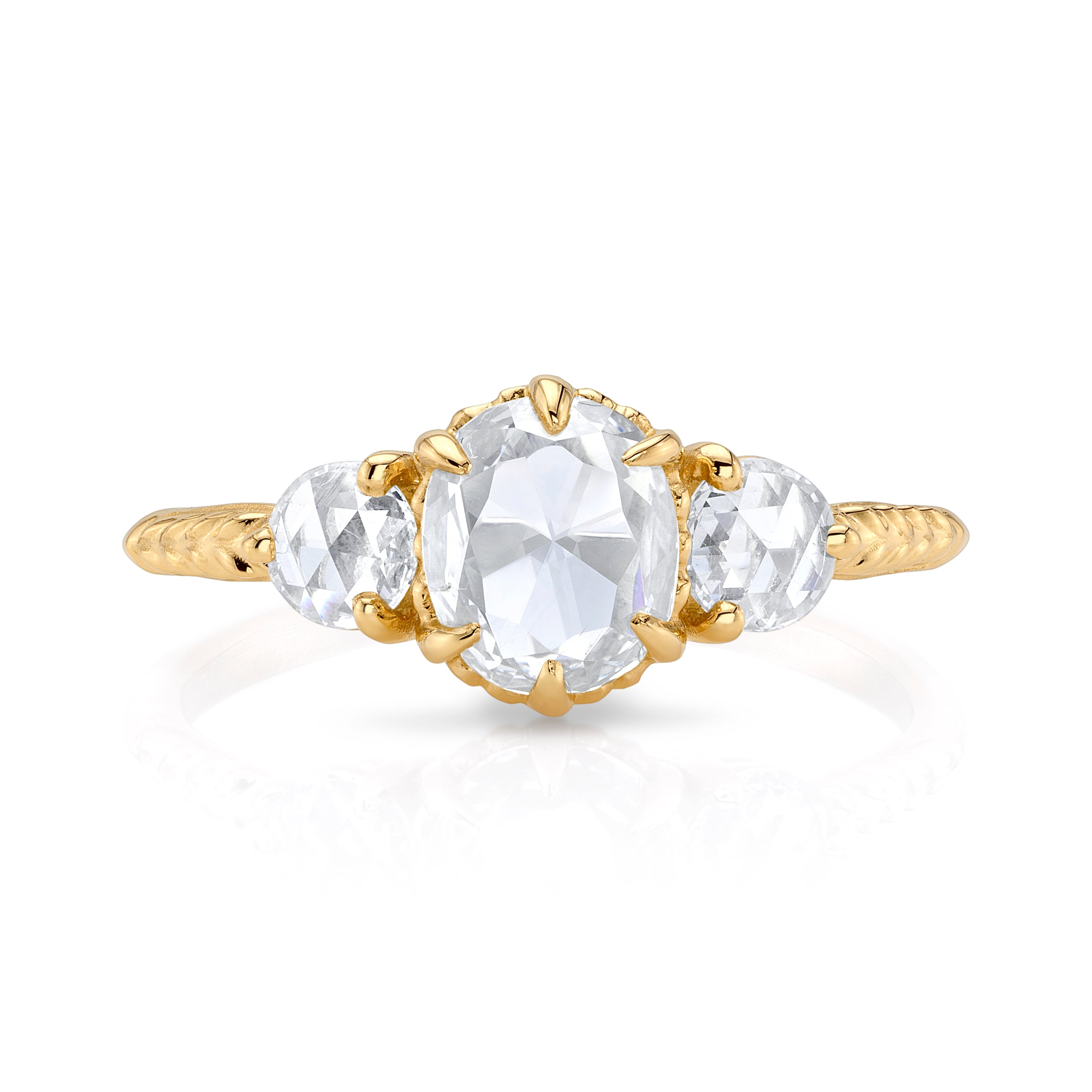 Oval Rose Cut Diamond