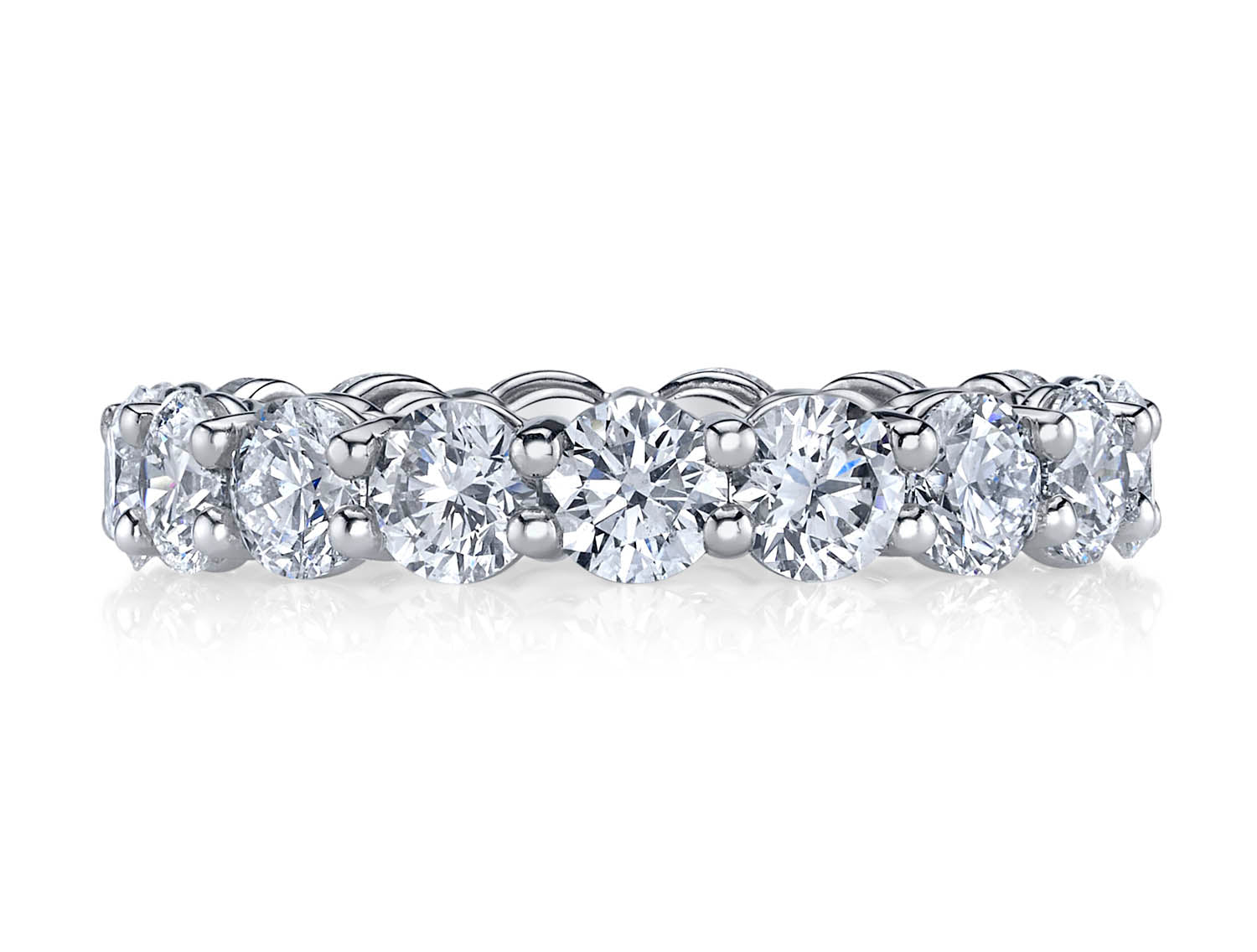 Round Brilliant Diamond Eternity Wedding Band