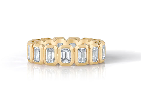 Oval Diamond Eternity Band in Platinum