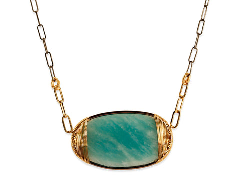 Rose Cut Ethiopian Opal Pendant Necklace