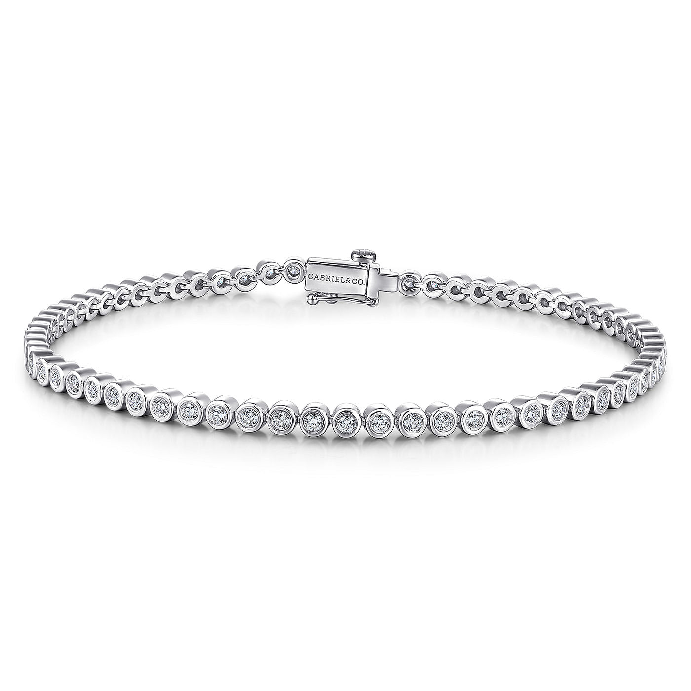 Bezel Diamond Eternity Tennis Bracelet