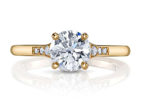 Cushion Diamond Solitaire Engagement Ring
