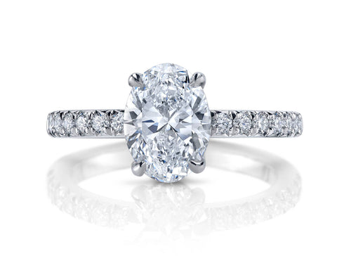 Pear Diamond Solitaire Engagement Ring