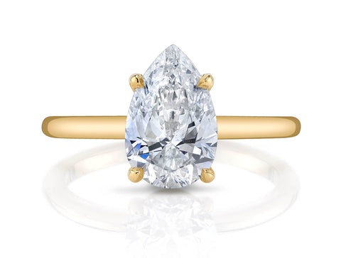 Cushion Diamond Solitaire Engagement Ring