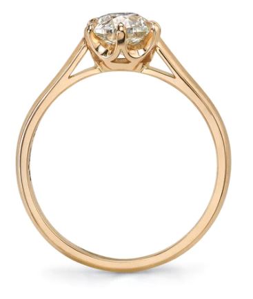 Vintage-Inspired Diamond Solitaire Engagement Ring
