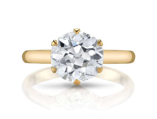 Vintage-Inspired Diamond Solitaire "Blaire" Engagement Ring
