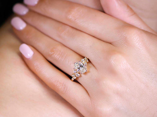 Oval Brilliant Diamond Engagement Ring