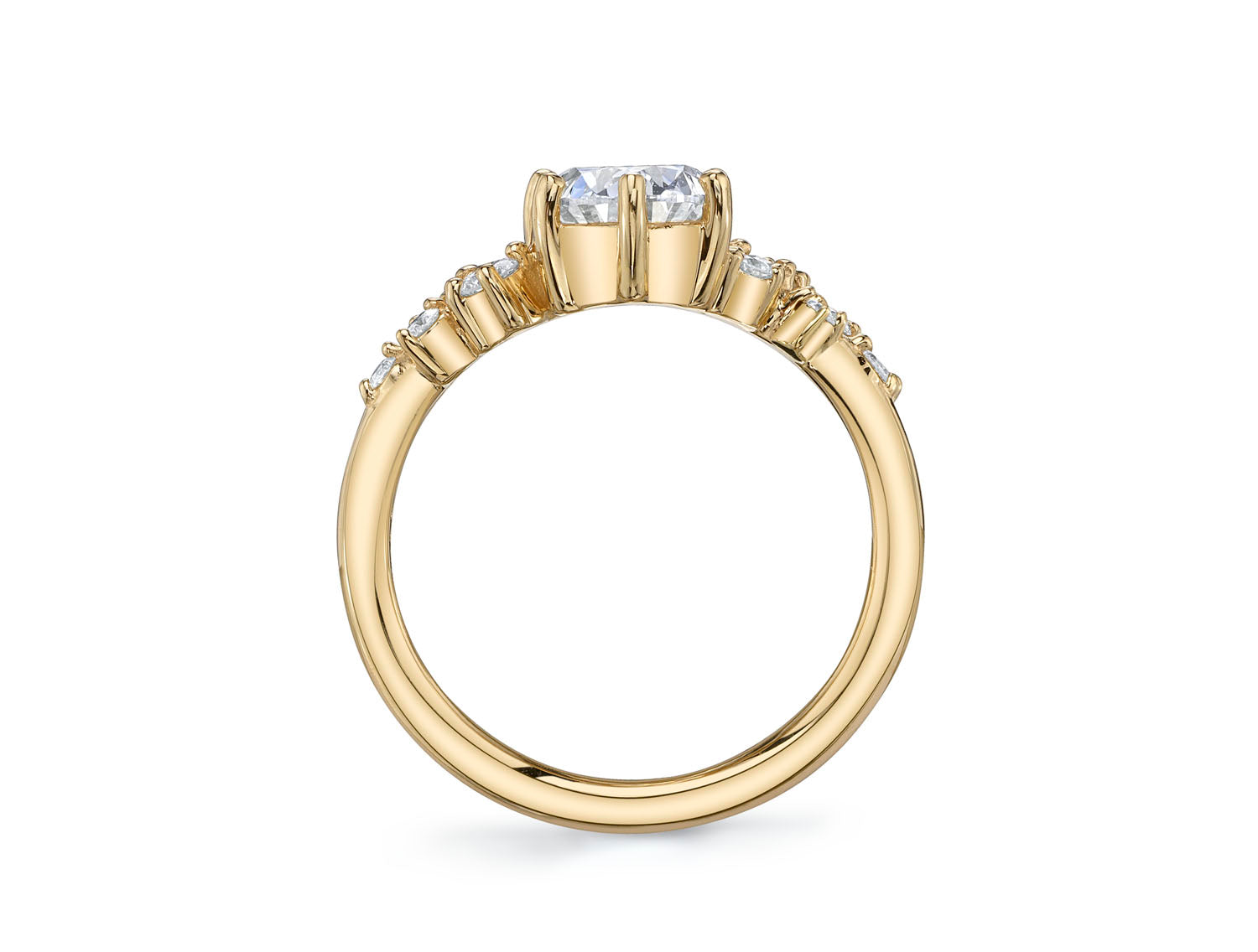 Oval Brilliant Diamond Engagement Ring