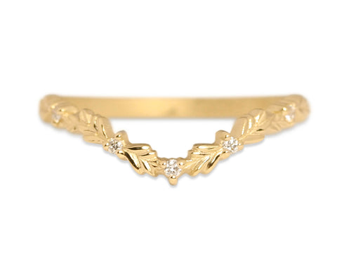 Rose Cut Diamond Wedding Band