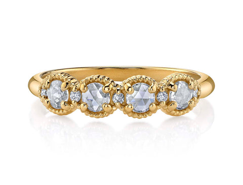 Pavé Diamond Wedding Band in White Gold