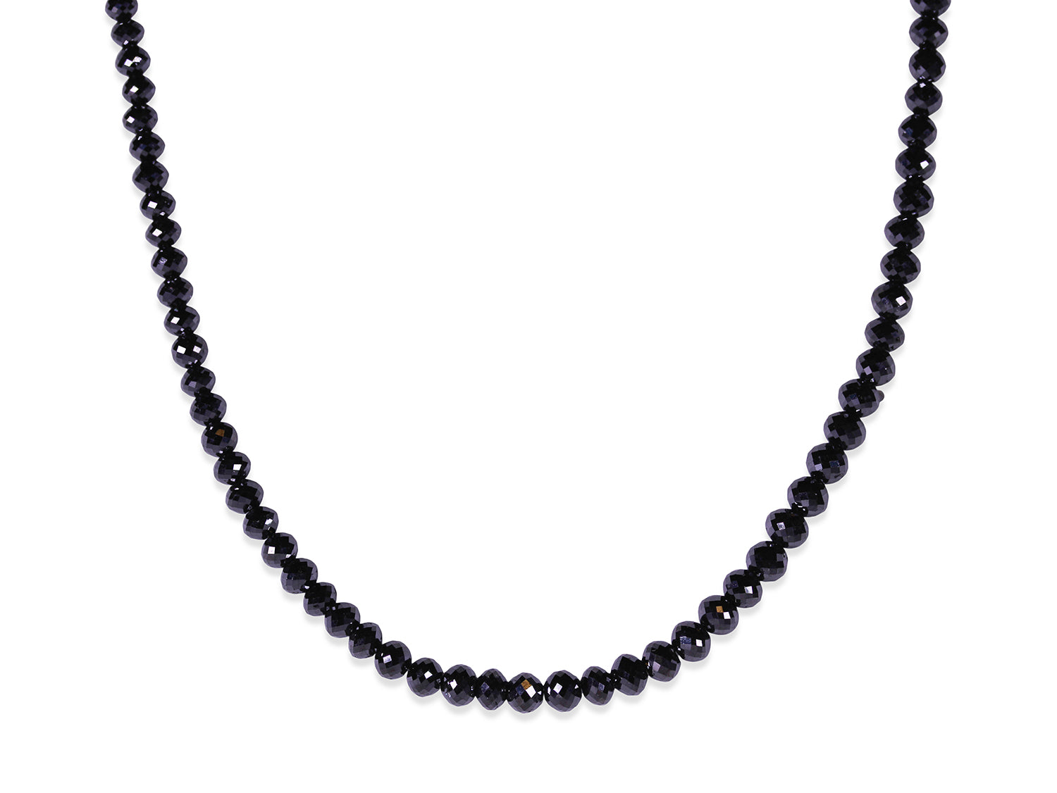 Black Diamond Bead Necklace