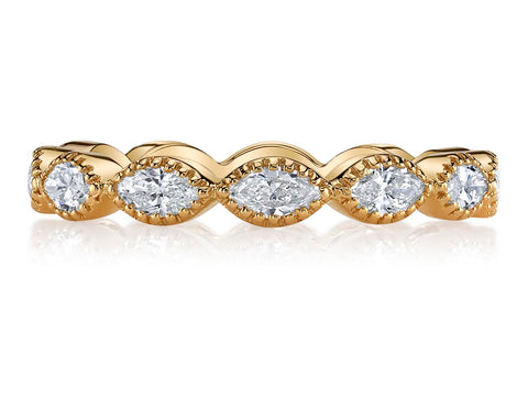Pavé Diamond Wedding Band in White Gold