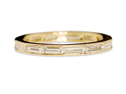 Rose Cut Diamond Wedding Band