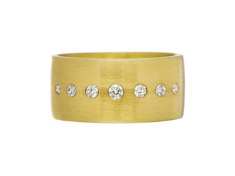 Rose Cut Diamond Wedding Band