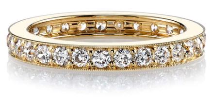 Diamond Eternity Wedding Band in Yellow Gold