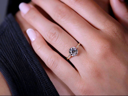 Vintage-Inspired Diamond "Carmen" Engagement Ring