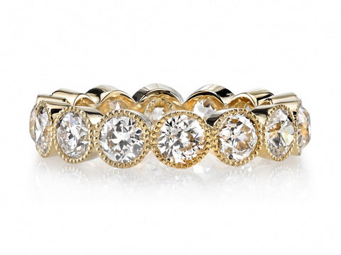 Vintage-Inspired Emerald Diamond "Caroline" Engagement Ring