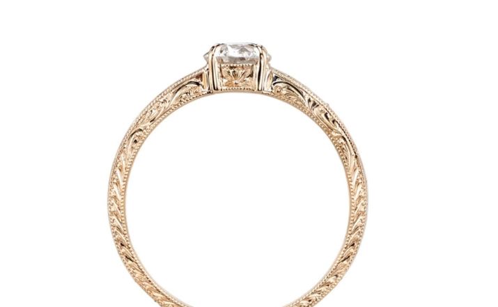 Vintage-Inspired Diamond "Eliza" Engagement Ring