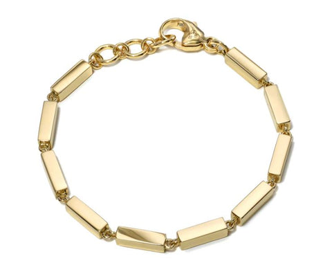 Bezel Diamond Eternity Bracelet in Yellow Gold