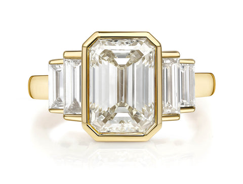 Paraiba Tourmaline and Diamond Halo Ring in Platinum