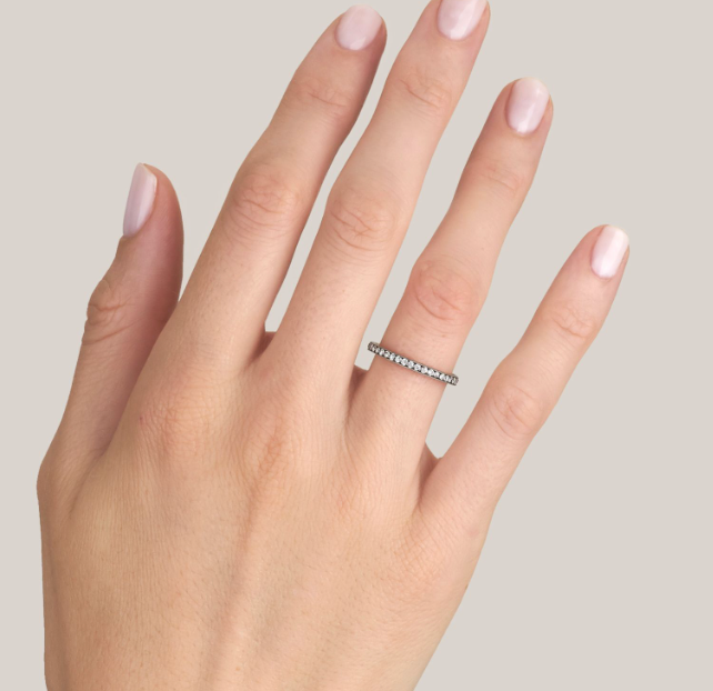 Vintage-Inspired Diamond "Molly" Wedding Band