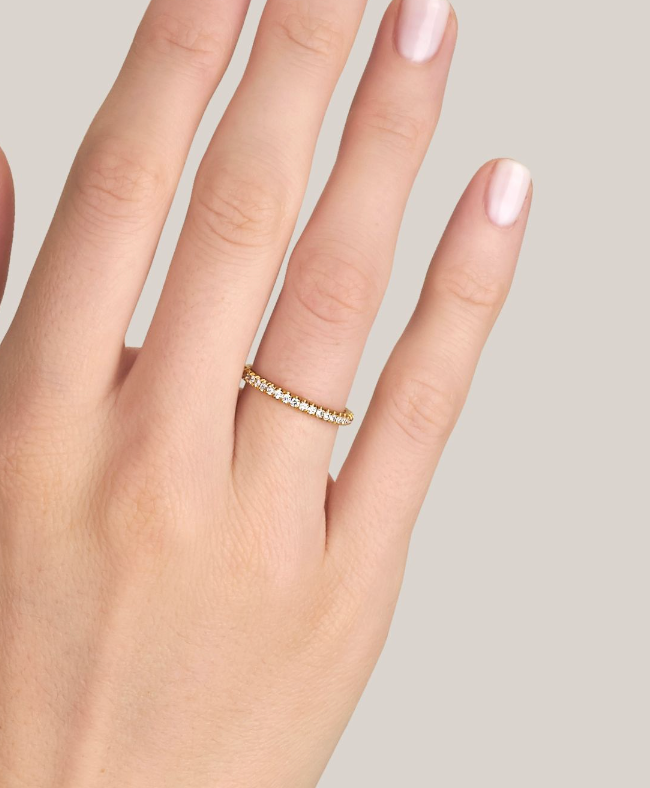 Vintage Diamond "Stevie" Wedding Band