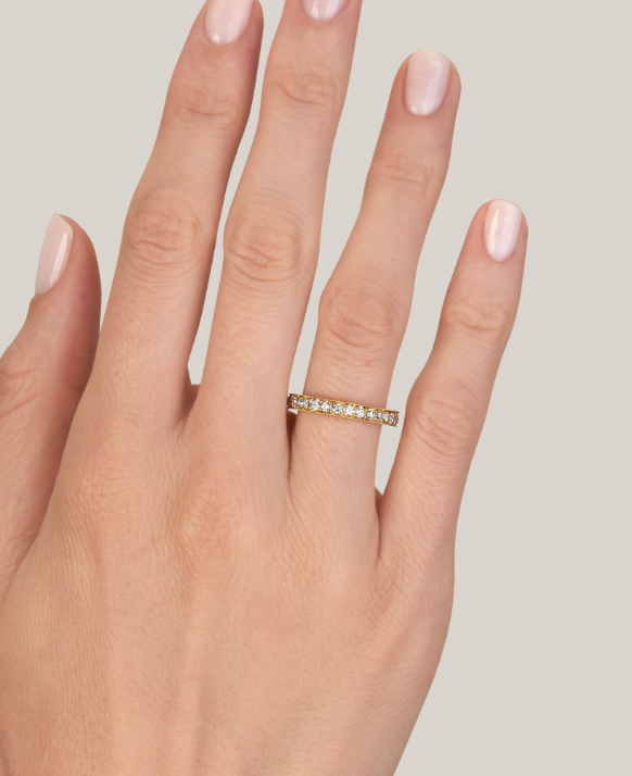 Vintage-Inspired Diamond "Carmela" Wedding Band