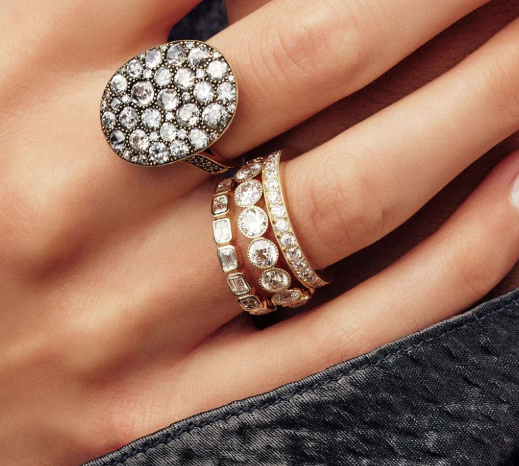 Vintage-Inspired Diamond "Carmela" Wedding Band
