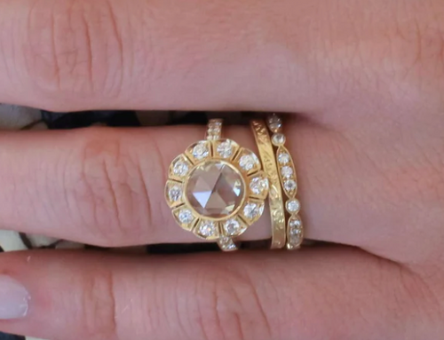 Vintage-Style Engraved "Hazel" Wedding Band