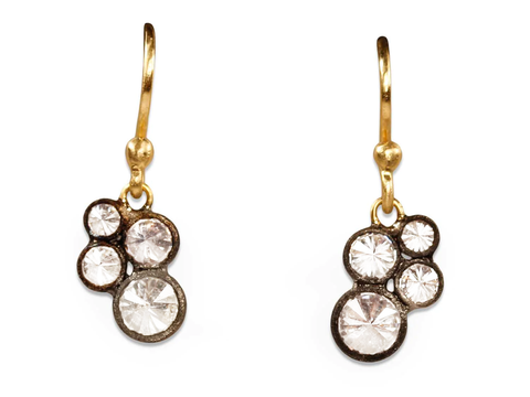 Pavé Diamond Long Statement Earrings