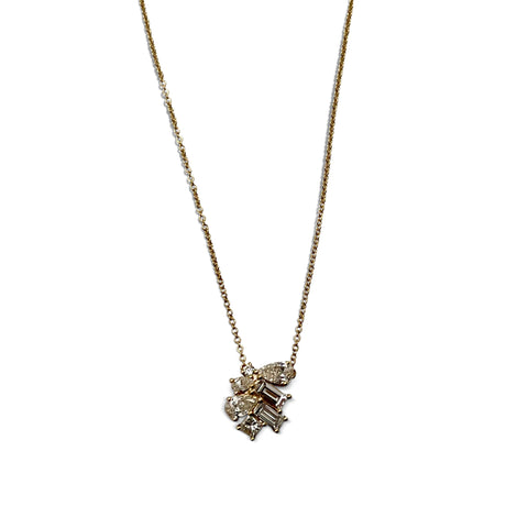 Baguette Diamond Pendant Necklace