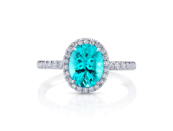 アクセサリー Adlin Hue Paraiba Tourmaline Ring Paraiba Tourmaline and Diamond Aveline Ring