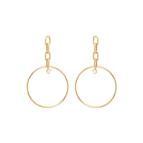 Asymmetric Diamond Encrusted Band in 14K Yellow Gold