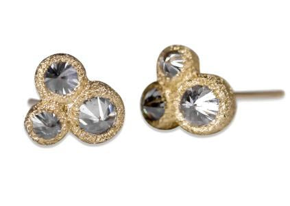 Inverted (Upside Down) Diamond Stud Earrings