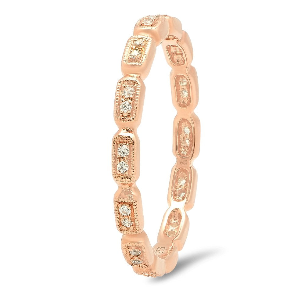Beverley K Rose Gold and Diamond Wedding Band in Washington DC