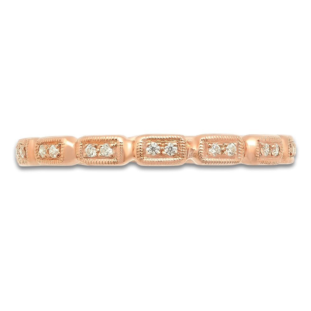 Beverley K Rose Gold and Diamond Wedding Band in Washington DC