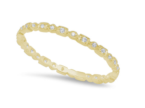 Hammered White Gold Men's Wedding Band