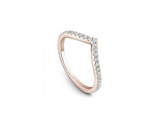Pavé Diamond Wedding Band in White Gold