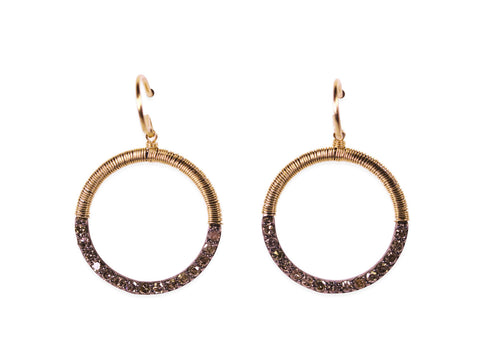 Bezel Diamond "Bubble" Ring in 18K Yellow Gold