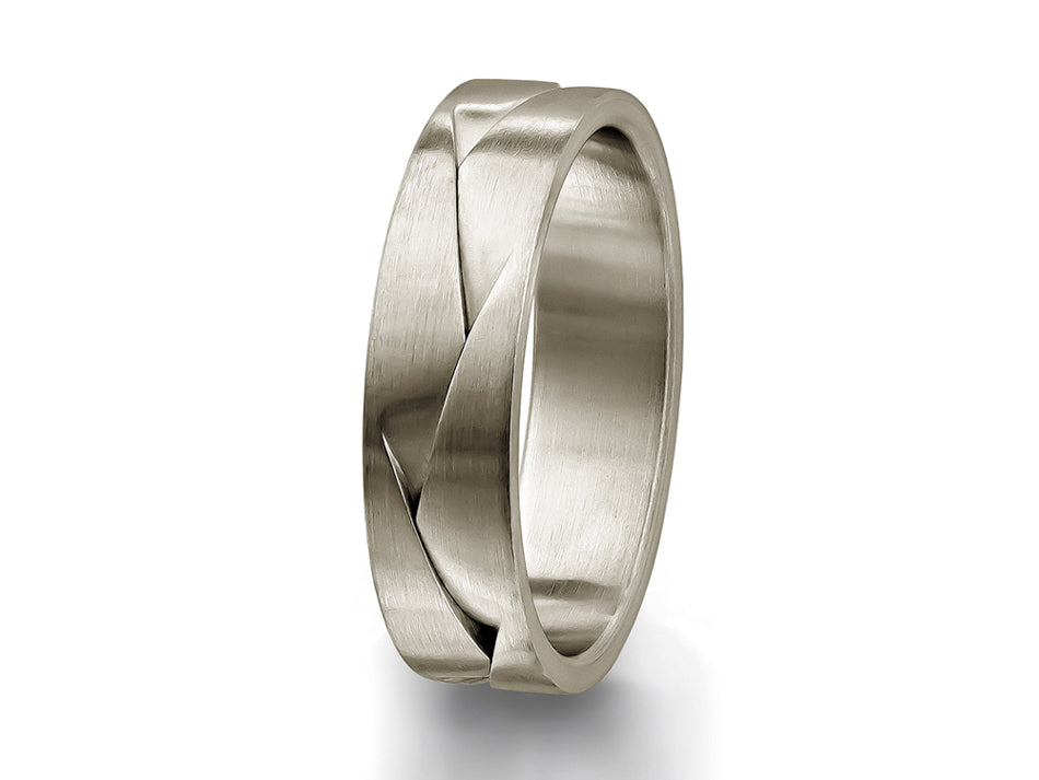 Platinum Weave Men's Wedding Band