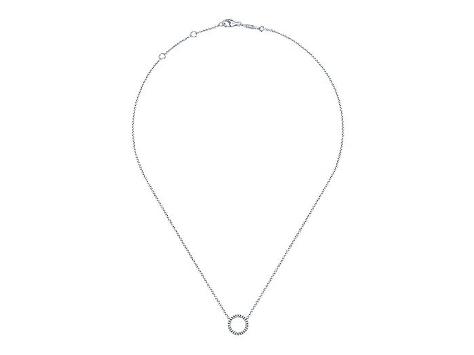 Simple White Gold and Diamond Necklace at the Best Jewelry Store in Washington DC