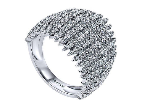 Bead Set Diamond Wrap Ring