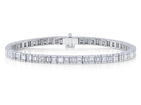 Old European Cut Diamond Bar "Gianna" Bracelet