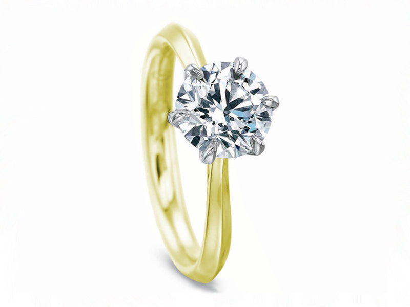 Round Brilliant Diamond Solitaire Engagement Ring