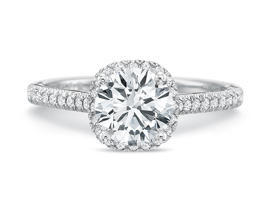 Round Brilliant Diamond Halo Engagement Ring